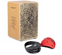 Schlagwerk CP82 - Cajón Rudiments Fingerprint con juego de tambourina de pie keepdrum