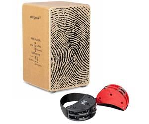 Schlagwerk CP82 - Cajón Rudiments Fingerprint con juego de tambourina de pie keepdrum