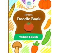 SchlaueKinder Doodle Book Vegetables for Ages 1 and Up: Big and clear vegetable illustrations | Perfect for first doodles, learning about foods, and boosting early creativity