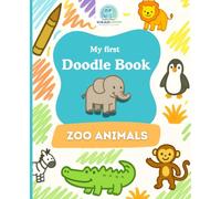 SchlaueKinder Doodle Book Zoo Animals for Ages 1 and Up: Soft and simple animal illustrations | Perfect for first doodles, discovering zoo animals, and boosting early creativity