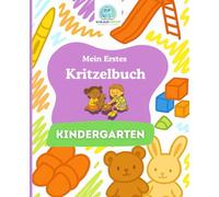 SchlaueKinder Kritzelbuch Kindergarten ab 1 Jahr: Liebevolle und klare Motive aus dem Kindergartenalltag | Perfekt für erste Kritzelversuche, das Entdecken neuer Eindrücke und die kreative Entwicklung