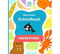 SchlaueKinder Kritzelbuch Meerestiere ab 1 Jahr: Sanfte und klare Tiermotive aus dem Meer | Perfekt für erste Kritzelversuche, das spielerische ... Unterwasserwelt und die kreative Entwicklung