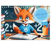 Schlaufuchs - Abenteuer Schule (Tischkalender 2026 DIN A5 quer), CALVENDO Monatskalender: Begleitet die schlauen Füchse in ihrem ersten Schuljahr.