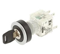 Schlegel 23.001.450 - Interruptor de llave táctil plateado con 3 posiciones 11-12-13 en punto, sensor de contacto pulsador 1 abridor / 1 cierre