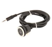 Schlegel 23.001.553 Jack hembra de acero inoxidable, 1 x 3,5 mm jack hembra de 3 pines, 1 x cable de 200 cm con conector jack de 3,5 mm