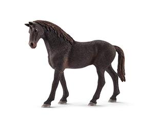 Schleich-13856 Figura de Caballo Semental, Pura Sangre inglés, Colección Horse Club, Color marrón, 13 cm (13856)
