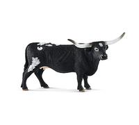 Schleich-13865 Vaca Tejana Longhorn, Color Negro