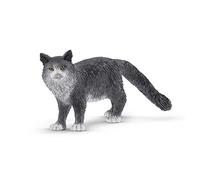 Schleich 13893 Gato Maine Coon, a Partir de 3 años, Farm World - Figura, 8 x 3 x 4 cm