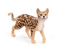 Schleich 13918 Figura de Juguete - Gato de Bengala (Farm World) | Spielfigur ab 3 Jahren | schleich Bauernhof Spielfigur | detailgetreue Tierfigur | Geschenk für Jungen und Mädchen