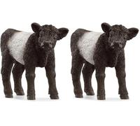 Schleich 13969 Ternero Galloway, a Partir de 3 años, Farm World - Figura, 3 x 8 x 6 cm (Paquete de 2)