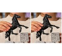 Schleich 13975 Semental frisón, a Partir de 5 años, Horse Club - Figura, 5 x 16 x 11 cm (Paquete de 2)
