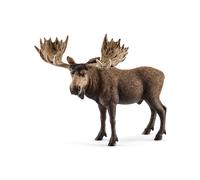Schleich 14781 Moose Bull Wild Life Toy Figurine from 3 years (Importación USA)