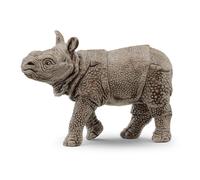 Schleich 14860 Cría de Rinoceronte Indio, a Partir de 3 años, Wild Life - Figura