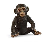 Schleich Figura 14884 Cría de chimpancé Wild Life, a partir de 3 años, 5 x 4 x 4 cm