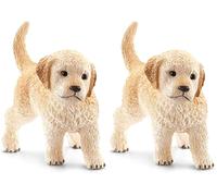 Schleich 16396 Cachorro de Perro Golden Retriever (Paquete de 2)