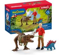 SCHLEICH 41465n Tyrannosaurus Rex attack Dinosaurs Toy Playset for children aged
