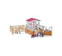 Schleich 42369 Horse Club Play Set - Caja de Caballos con los árabes y el Novio, Juguetes a Partir de 5 años
