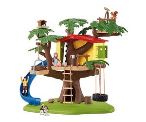 Schleich 42408 Farm World Play Set - Casa de árbol de Aventura, Juguetes a Partir de 3 años