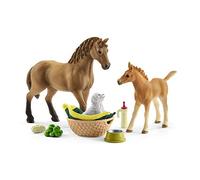 Schleich Set de juego Horse Club Sarah 42432 Cuidado de crías Marrón desde 5 años