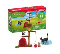 Schleich 42501n Playset Juego para Gatos Bonitos | Caja de juego a partir de 3 años | caja con figuras, muchas funciones y accesorios | figura firme schleich