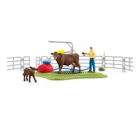 Schleich 42529n Playset Estación de Lavado para Vacas Moderno