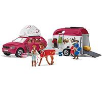 Schleich 42535 playset - aventura coche y remolque caballos (horse clu