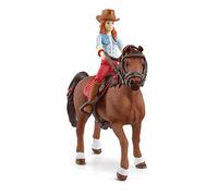 Schleich 42539 Figura de Juguete - Horse Club Hannah & Cayenne (Horse Club), Mixto