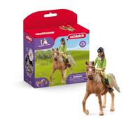 Schleich 42542 Horse Club Sarah & Mystery, a Partir de 5 años, Horse Club - playset, 10 Piezas