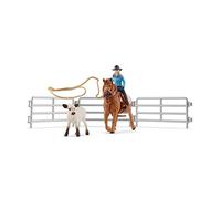 Schleich Farm World Caja Equipo Vaquero Y Sus Lazos 42577 Caballo Rodeo