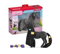 SCHLEICH Horse Club Beauty Horse Criollo Definitivo Mare Toy Figure, Black/Grey