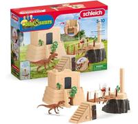 schleich 42657 Conquista del templo de dinosaurios, a partir de 5 años, DINOSAURS - playset, 124 piezas