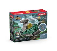 schleich 42666 Dschungel Düsenjet Fahrzeug mit Mini Creature, ab 7 Jahren, ELDRA