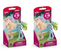 Schleich 70724 Unicorno Algodón de azucar, Potro (bayala®) (Paquete de 2)