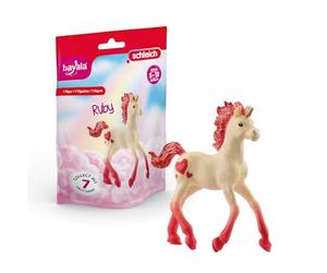 Schleich 70774 Unicornio Coleccionable Rubí, a Partir de 5 años, BAYALA - Figura, 16 x 12 x 3 cm