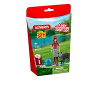 Schleich® 81537 Juego de Picnic con Figura y Gato | Juego de 11 piezas, a partir de 3 años, gato Maine Coon, juego de rol creativo, juego de bolsillo