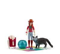 Schleich® 81537 Picknick-speelset met figuur en kat 11-delige set, vanaf 3 jaa