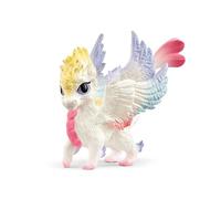 Schleich Figura Bebé dragón arcoíris 70825 – Alas coloridas y purpurina