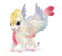 Schleich BAYALA | Bebé dragón arcoíris 70825 | Figura con alas Coloridas y Purpurina | Decoración y Figura de colección | Regalo para niñas y niños | Juguete a Partir de 5 años | 6 x 10 x 7 cm
