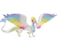 Schleich BAYALA | Dragón Arcoíris 70728 | Figura Detallada con alas móviles y Coloridas | Decoración & Figura de colección | Regalo Ideal para niños y niñas | Juguete Desde 5 años | 34 x 23 x 11 cm