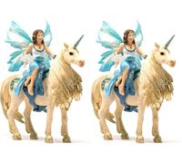 Schleich BAYALA | Eyela en Unicornio Dorado 42508 | 8 x 15 x 18 cm (Paquete de 2)