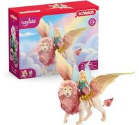 schleich BAYALA 70714 - Hada Voladora y León Alado con Partes Móviles - Figura de Colección Dragones y Seres Míticos - Juguetes para Niños de 5 Años o Más