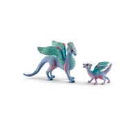 Schleich Bayala Juguetes y figuras - Flores Flying Flower y Small Baby Dragon Action Figura Toya para nios y muecas Nias y nios de 5 aos y ms d