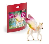 Schleich BAYALA | Potrillo Unicornio Alado Arcoíris 70577 | 8 x 5 x 10 cm