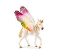 schleich BAYALA | Potrillo Unicornio Alado Arcoíris 70577 | figura detallada de fantasía | regalo mágico para niñas, niños y coleccionistas | juguete desde 5 años | 8 x 5 x 10 cm