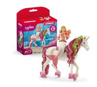 Schleich 70593n Figura Sirena Feya en Unicornio Marino