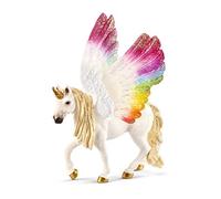 Schleich BAYALA | Unicornio arcoíris Alado, Potro 70576 | 12 x 13 x 15 cm