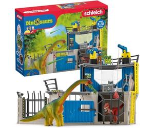 Schleich Dinosaurs | Estación de investigación de Dinosaurios Grande 41462 | Set de juego a partir de 5 años | set con figuras, múltiples funciones y numerosos accesorios