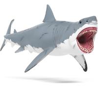 Schleich Dinosaurs | Megalodón 15055 | Figura de tiburón prehistórico con Detalles realistas y Cicatrices | Juguete de colección para niños y Fans de Dinosaurios | Desde 3 años | 28 x 11 x 12 cm