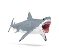 Schleich Dinosaurs | Megalodón 15055 | Figura de tiburón prehistórico con Detalles realistas y Cicatrices | Juguete de colección para niños y Fans de Dinosaurios | Desde 3 años | 28 x 11 x 12 cm
