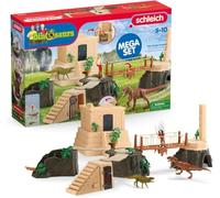 Schleich Dinosaurs | Megaset Conquista del Templo de Dinosaurios 42656 | Set de juego a partir de 5 años | set con figuras, múltiples funciones y numerosos accesorios